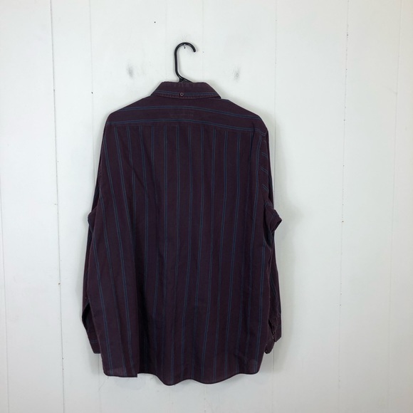 Vintage Single Stitch Striped Button Down Sz XL - Picture 8 of 10